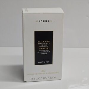 Korres Black Pine 3D Sculpting & Firming Sleeping Oil 30ml Night Treatment New